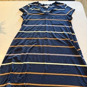 Market & Spruce Navy V-Neck Tshirt Dress